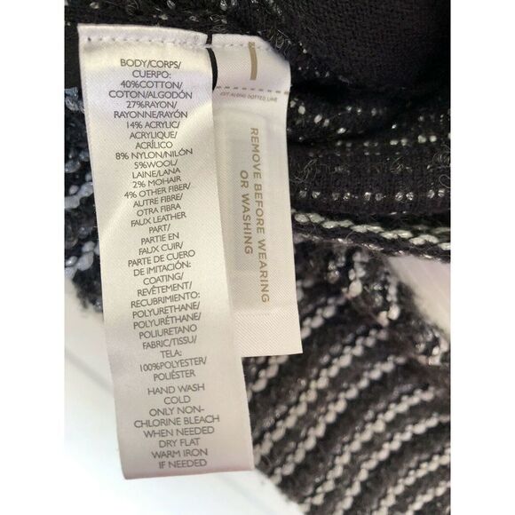 Ann Taylor LOFT Women’s Blazer Full Zip Cardigan Wool Blend Metallic Size S flaw - Picture 5 of 6